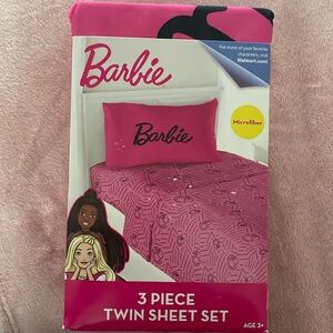Brand new Barbie 3 piece twin sheet set